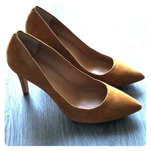 J Crew brown suede pumps